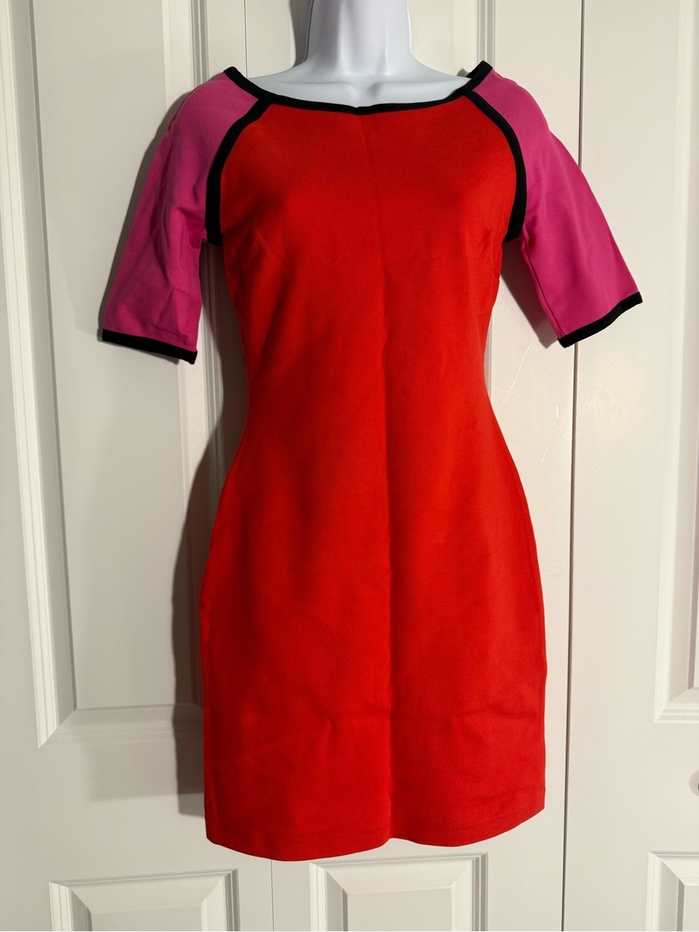 Juicy Couture Red Dress with Pink Raglan Sleeves